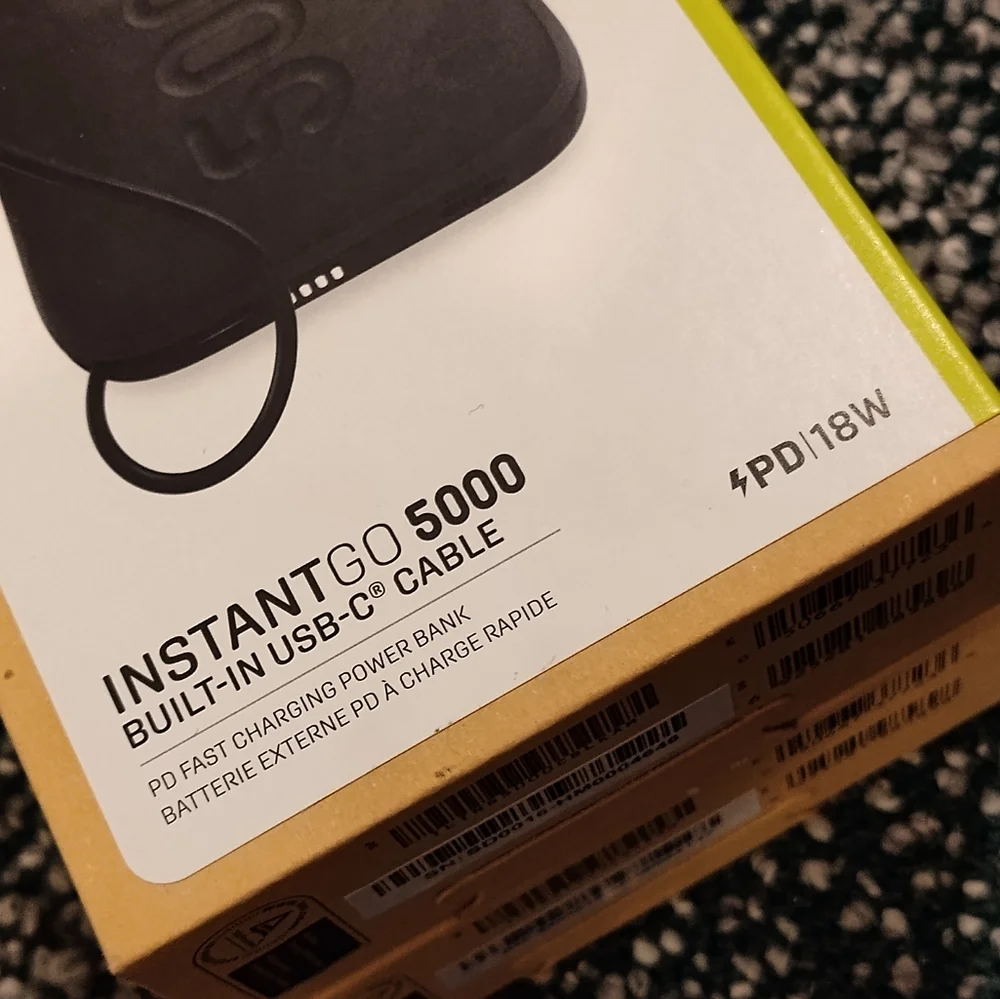 NWT! INFINITY LAB Instant Go 5000 Powerbank